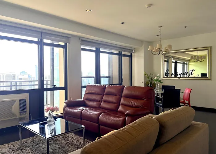 3 Bedroom At Gramercy Residences Makati With Balcony And View For 6 To 10 Guests Small Pet Friendly Apartment Manila